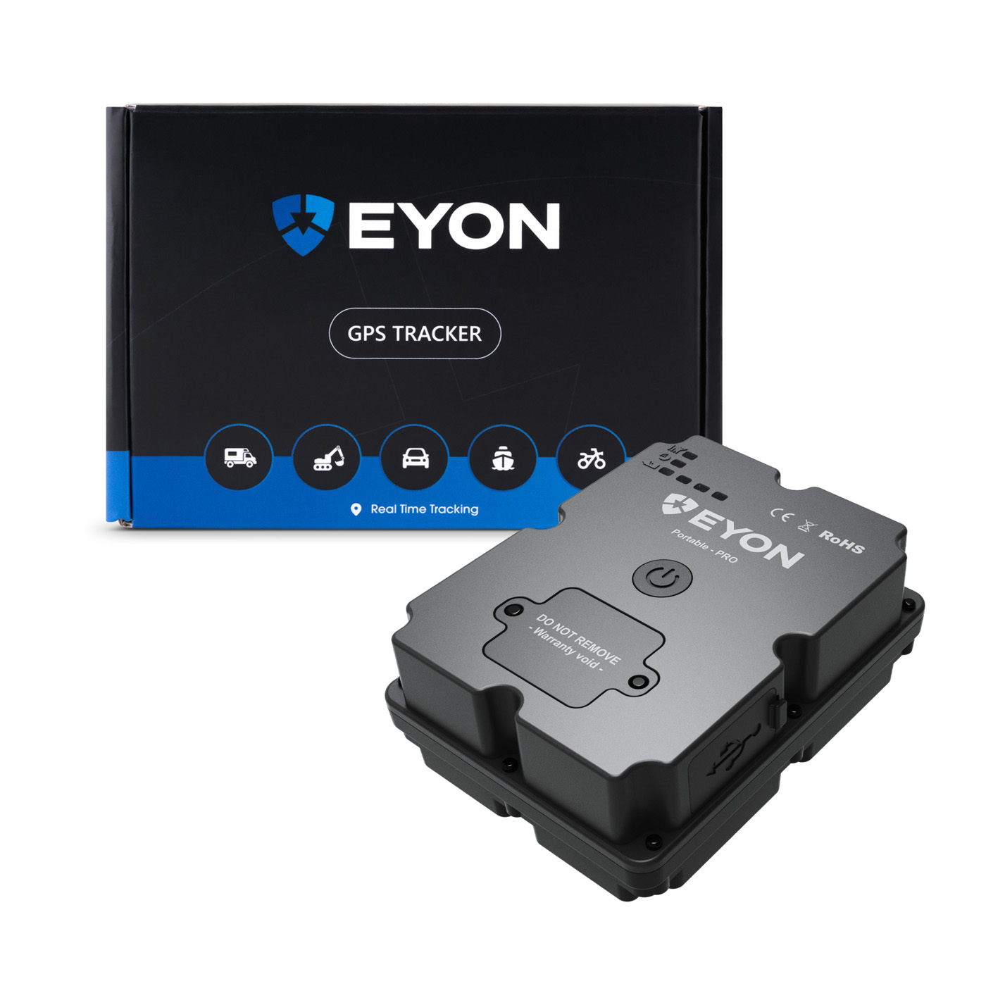 Συσκευή εντοπισμού GPS Eyon Portable PRO με τη συσκευασία λιανικής